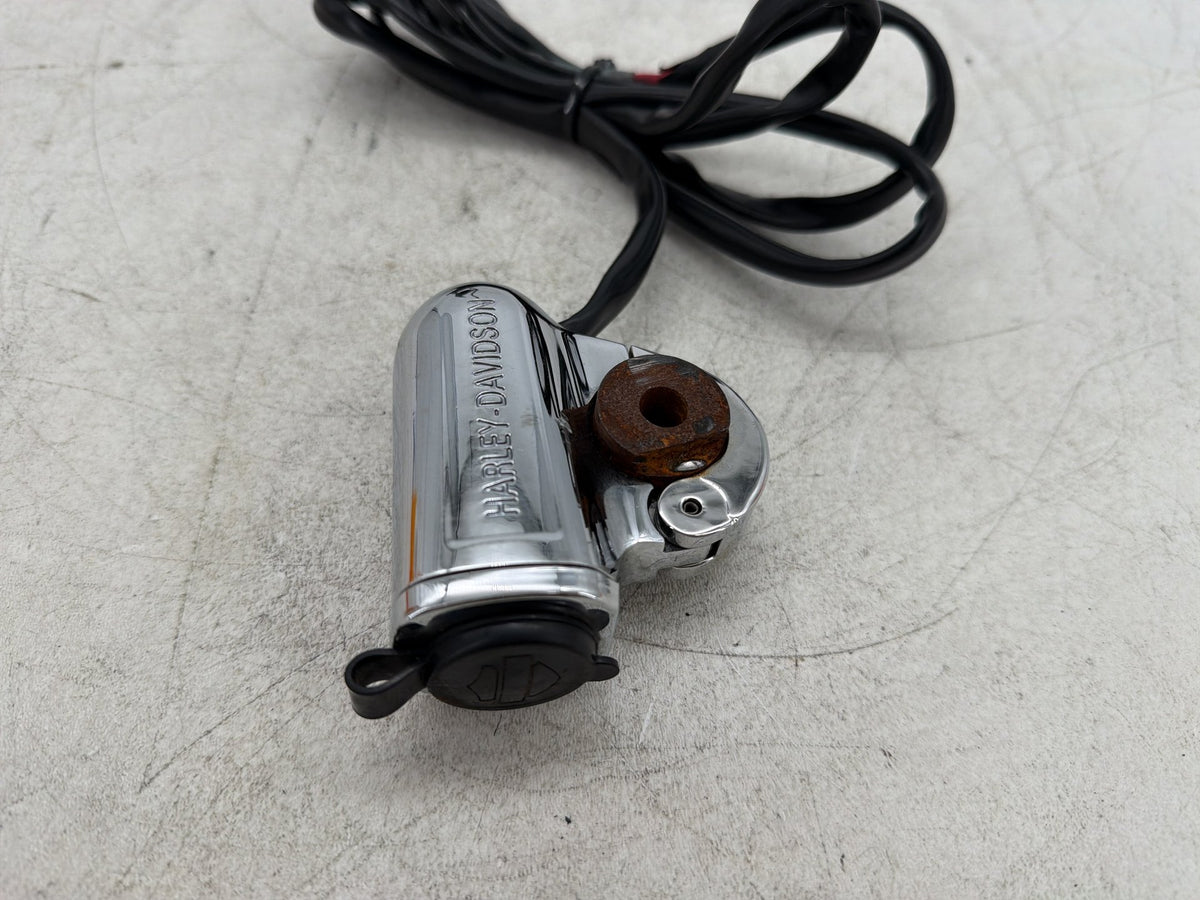 2001 Harley Fat Boy Softail FLSTFI OEM Handlebar Mounted Auxiliary Power Port