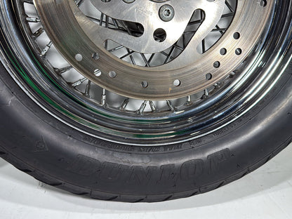 2005 Harley Touring FLHRCI Road King Classic OEM Front Rear Wheel Rim Tire Spoked