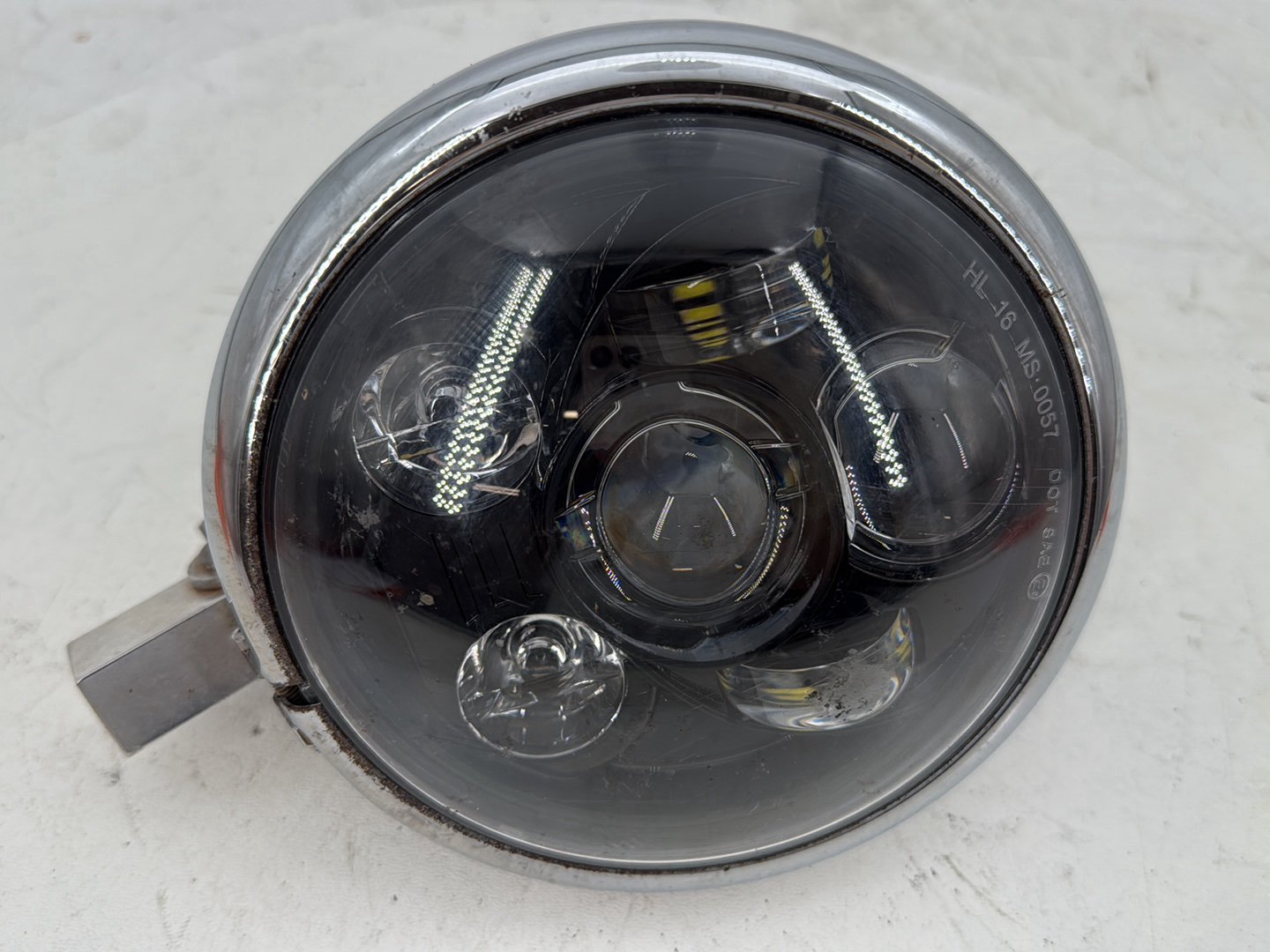 2006 Harley Dyna Super Glide Custom FXDCI OEM Headlight Headlamp Head Lamp Light LED