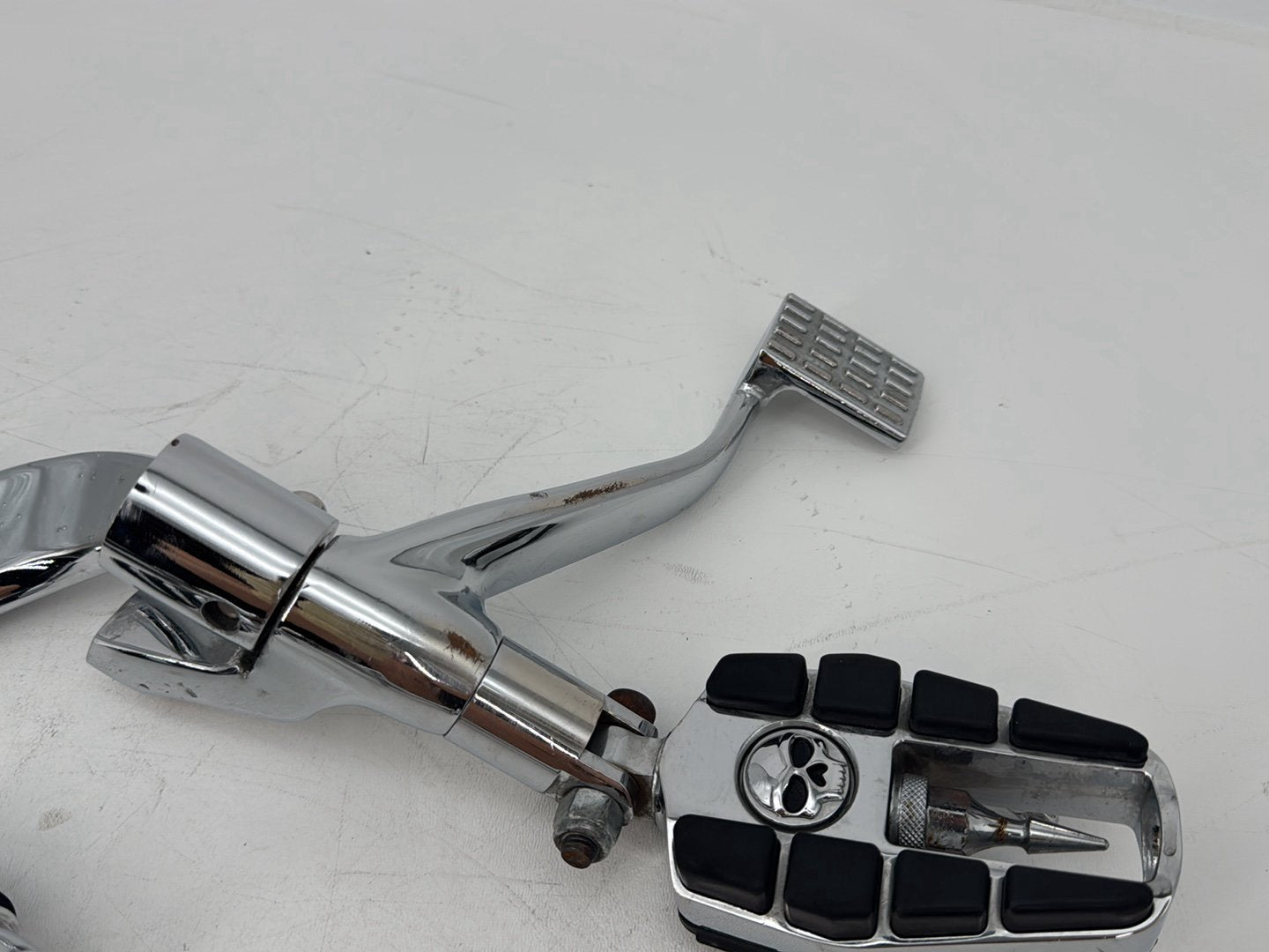 09 Harley Sportster 1200 Low Left Right Foot Brake Control Pegs Kuryakyn Zombie
