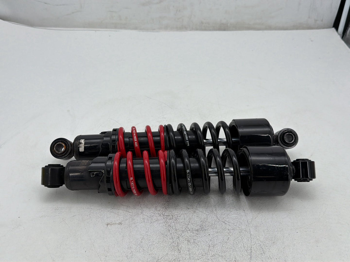 08 Harley Dyna Super Glide Rear RH LH Shock Absorbers Burly Brand Stiletto 14"