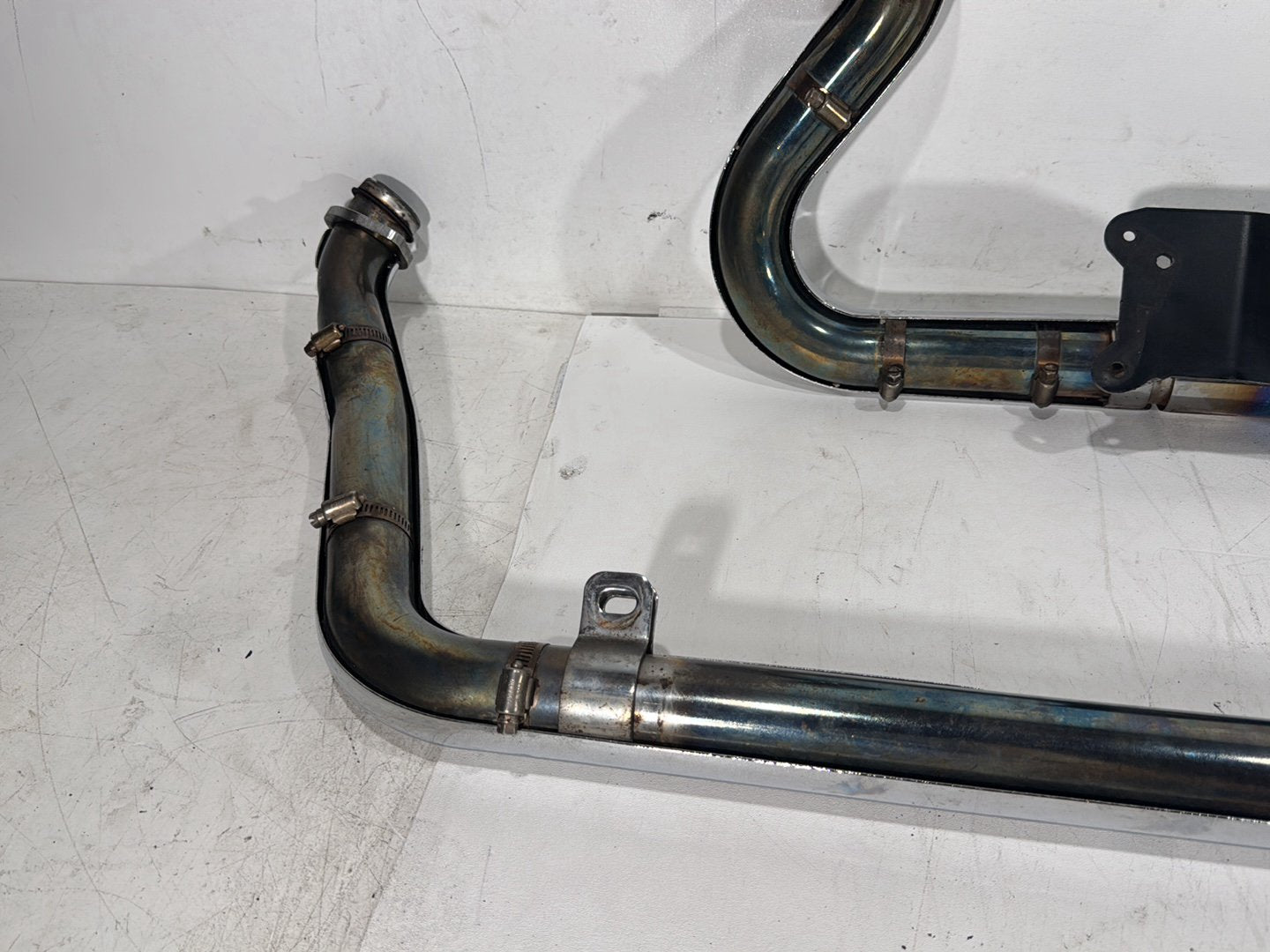 2003 Harley Dyna Wide Glide FXDWG OEM Exhaust Header Pipes Muffler Vance & Hines