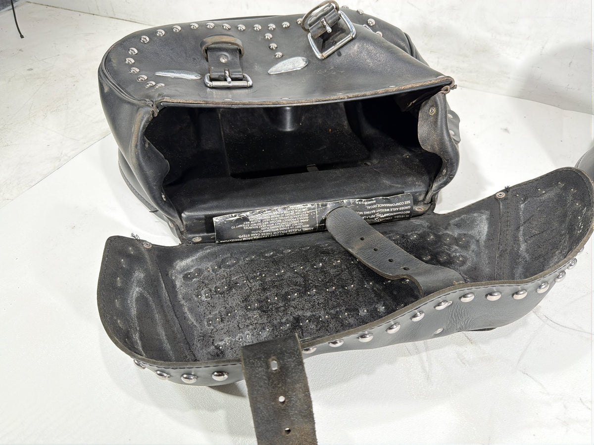 1997 Harley Heritage Softail Classic Rear Left Right Saddlebags Luggage Leather