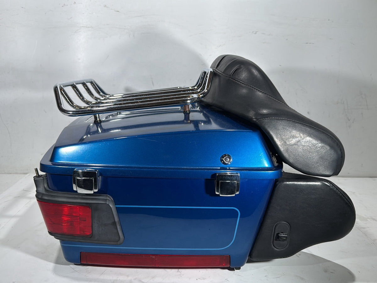 2005 Harley Electra Glide Touring Ultra OEM Pass Backrest Tour Pak Luggage NOKey