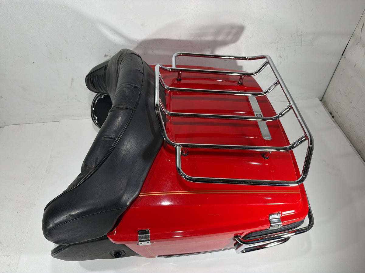 2004 Harley Electra Glide Touring Ultra OEM Pass Backrest Tour Pak Luggage NOKey