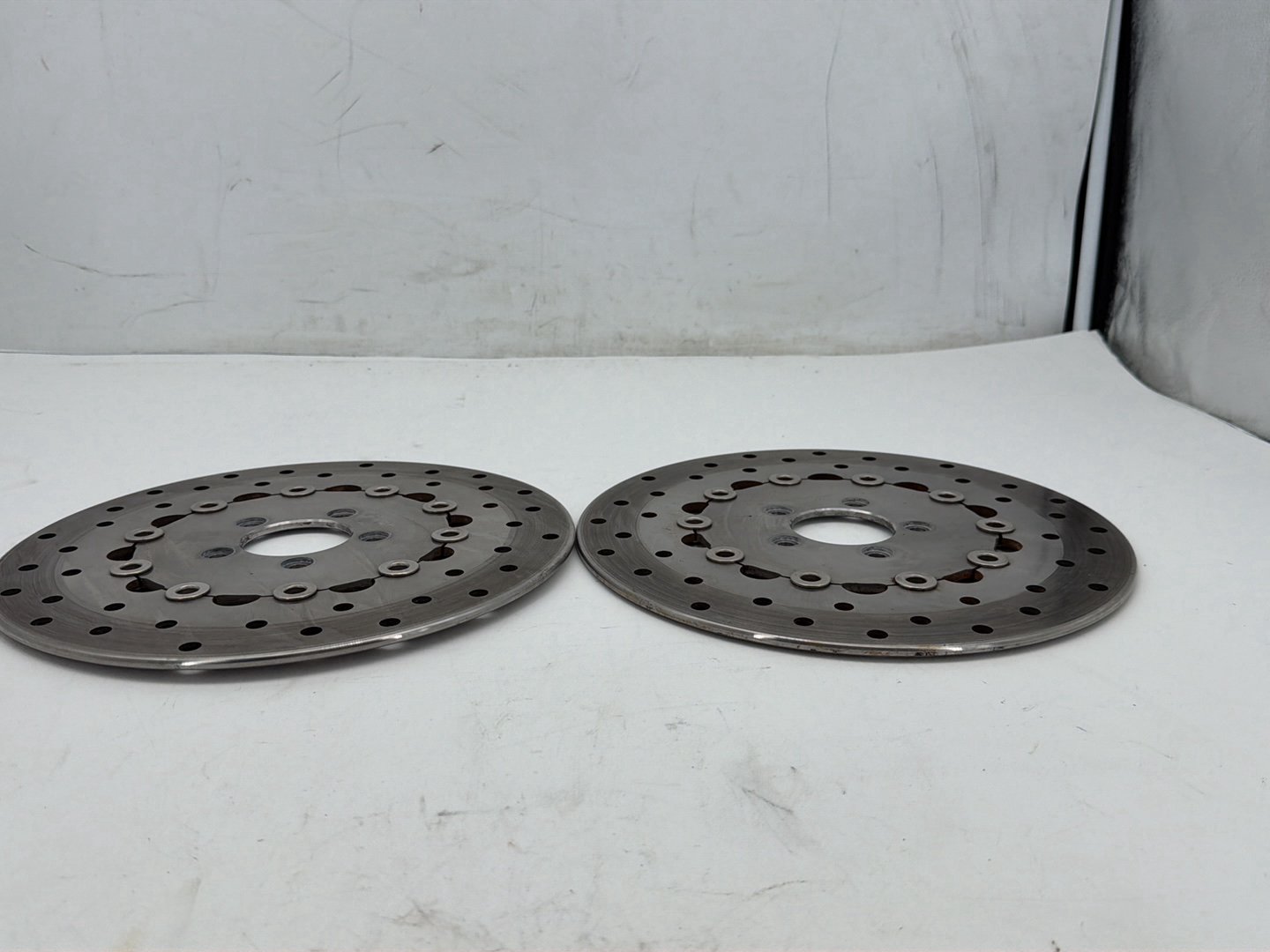 2008 Harley Dyna Fat Bob FXDF OEM Front Brake Rotors Disc Pair