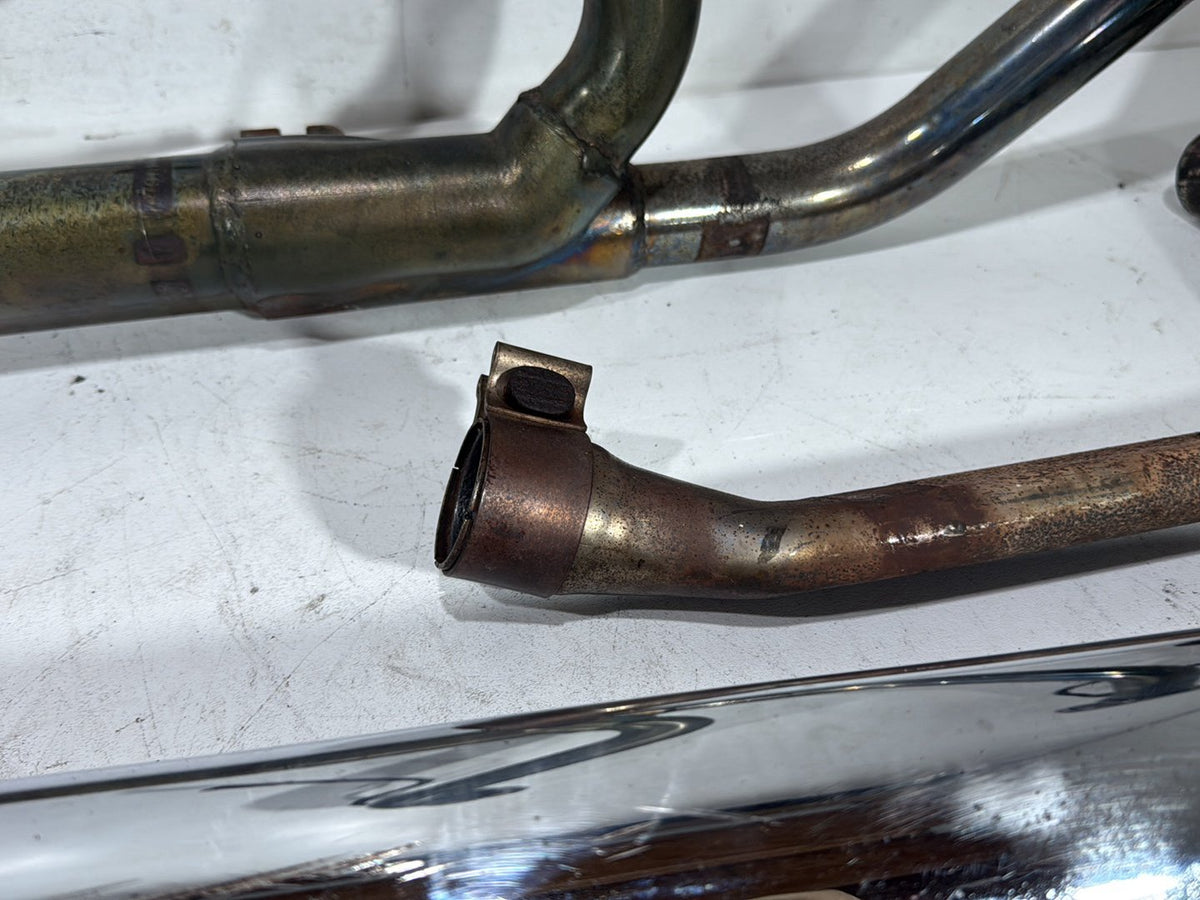 2009 Harley Road King Touring Police OEM Exhaust Header Pipes Muffler