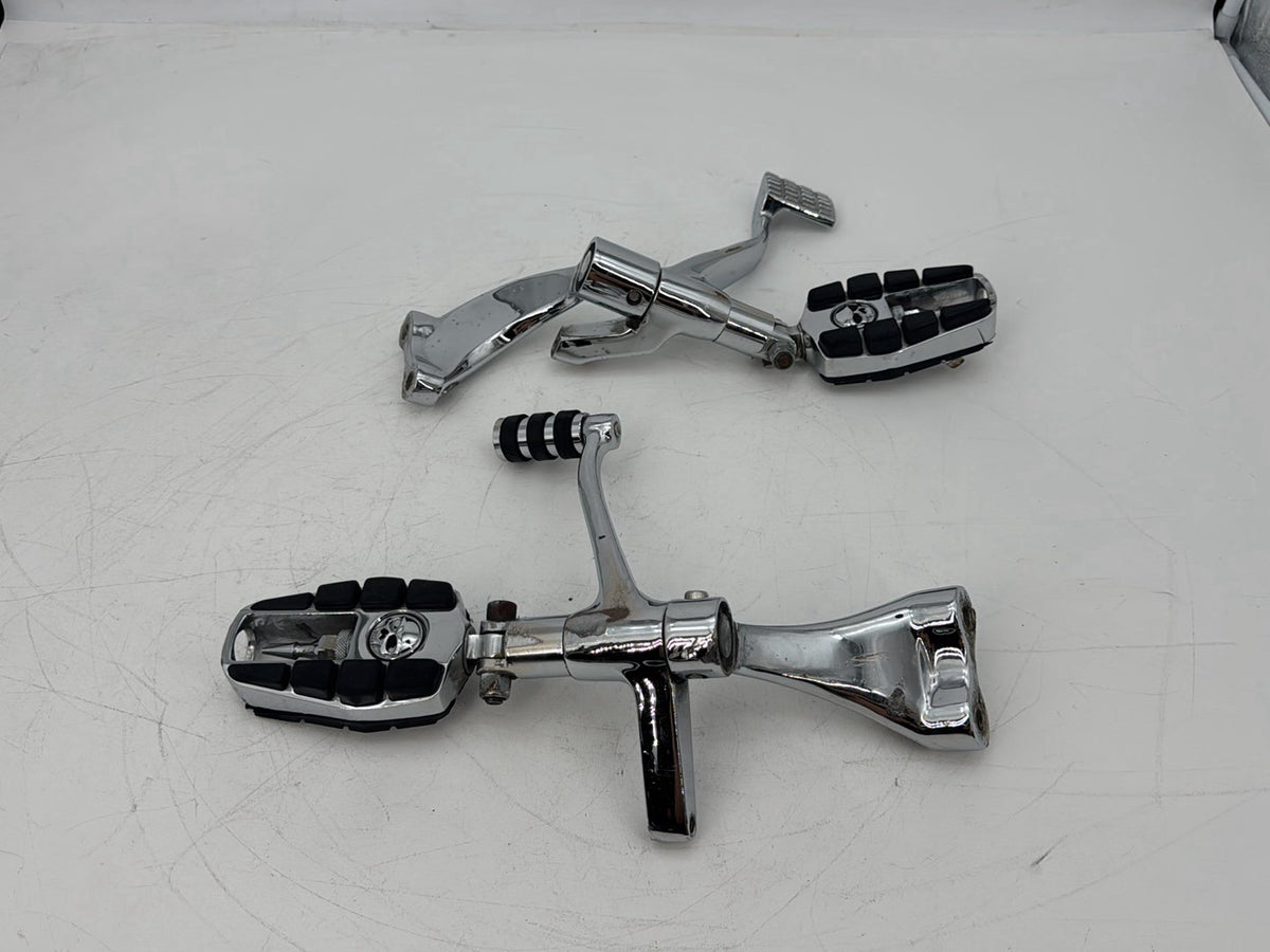 09 Harley Sportster 1200 Low Left Right Foot Brake Control Pegs Kuryakyn Zombie
