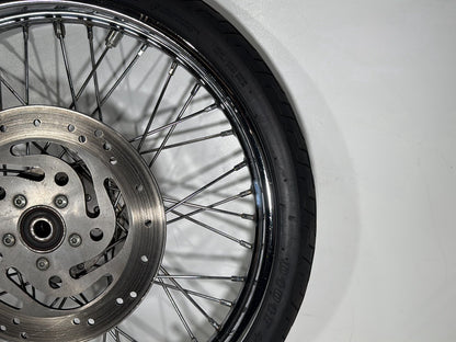2005 Harley Sportster XL883C 883 Custom OEM Front Wheel Rim Tire Spoked