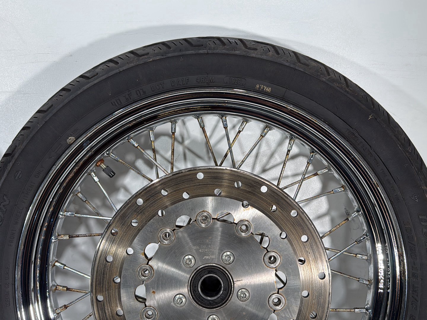 2007 Harley Dyna Street Bob FXDBI OEM Front Rear Wheel Rim Tire Spoked