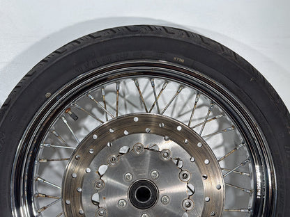 2007 Harley Dyna Street Bob FXDBI OEM Front Rear Wheel Rim Tire Spoked