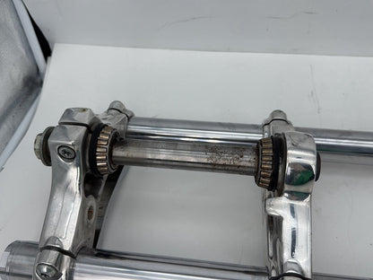 2009 Harley Sportster XL1200C 1200 Custom OEM Front Triple Tree Set & LH RH Fork Legs Sliders
