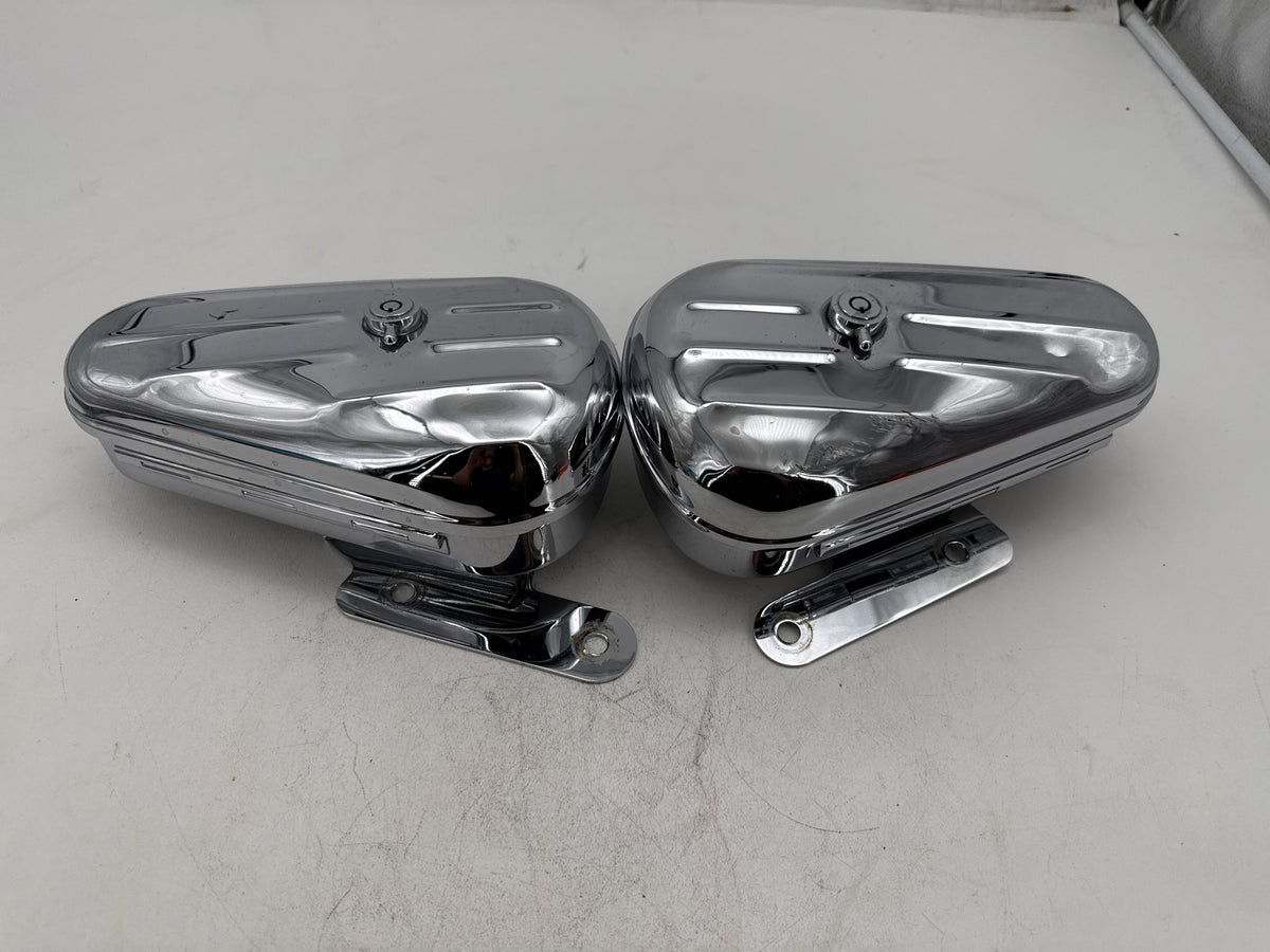 2008 Harley Softail Kidney Left Right Storage Media Compartment Glove Box NO Key