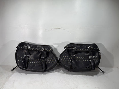 1997 Harley Softail Fat Boy FLSTF OEM Rear Left Right Saddlebags Luggage Leather