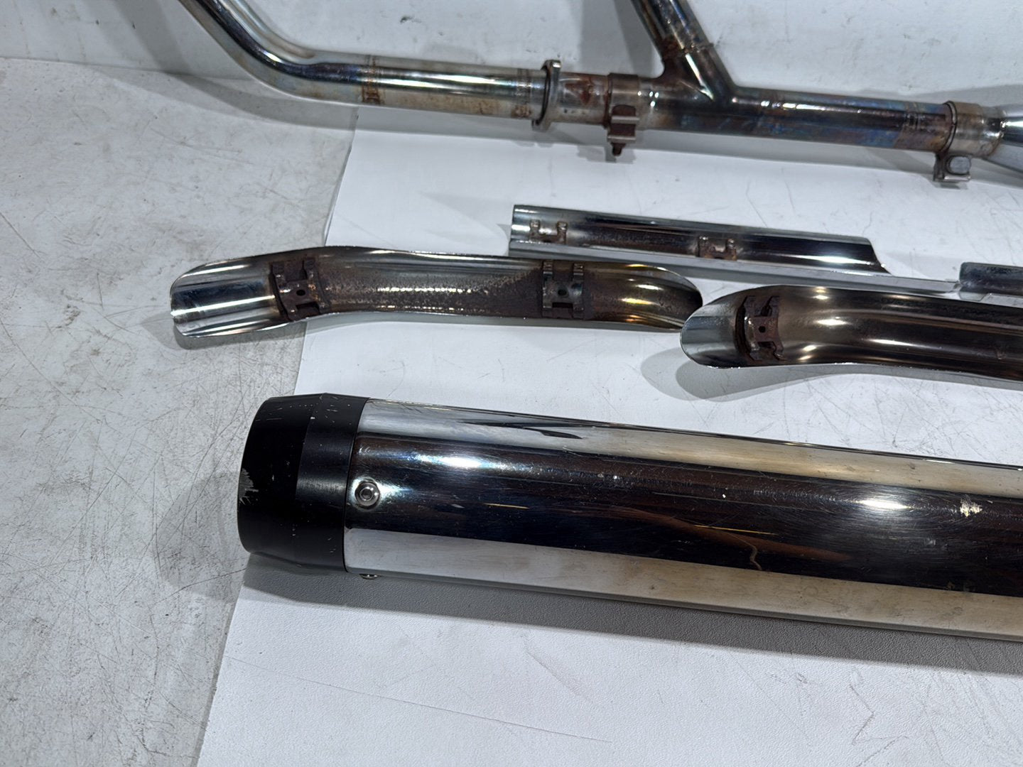 03 Harley Road King Touring FLHRCI Classic Exhaust Header Pipes Muffler RINEHART