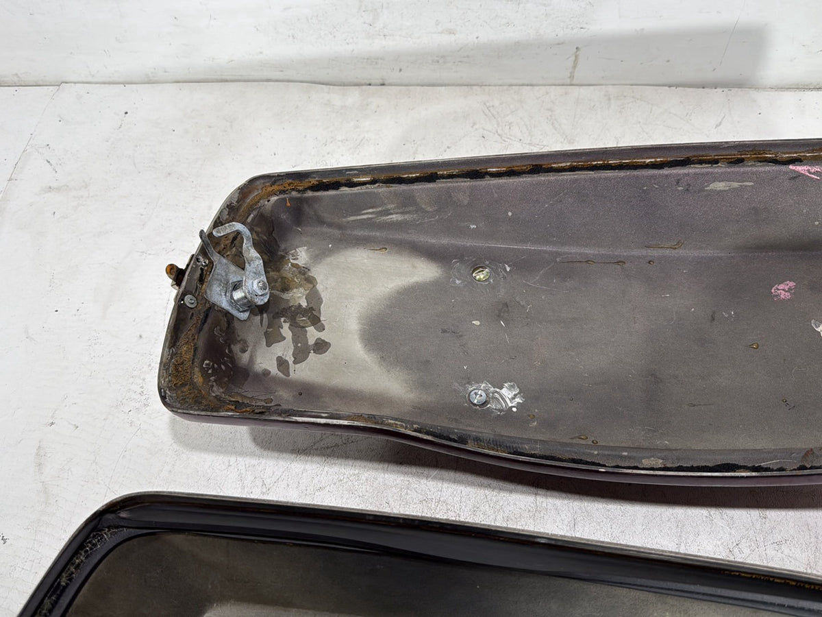 90 Harley Electra Glide Touring Sport OEM Left & Right Saddlebag Lid Cover Caps