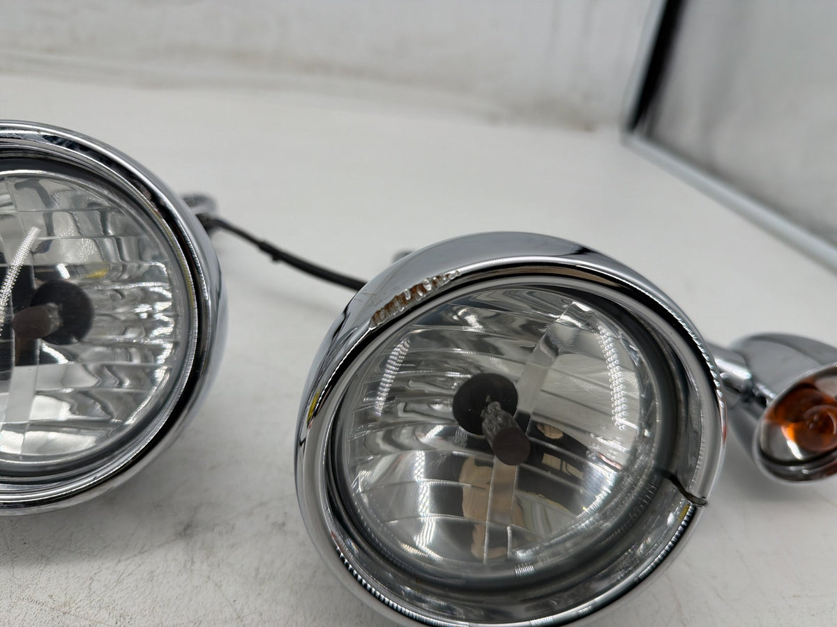 07 Harley Electra Touring CVO Eagle OEM Front Left Right Turn Signal Indicators