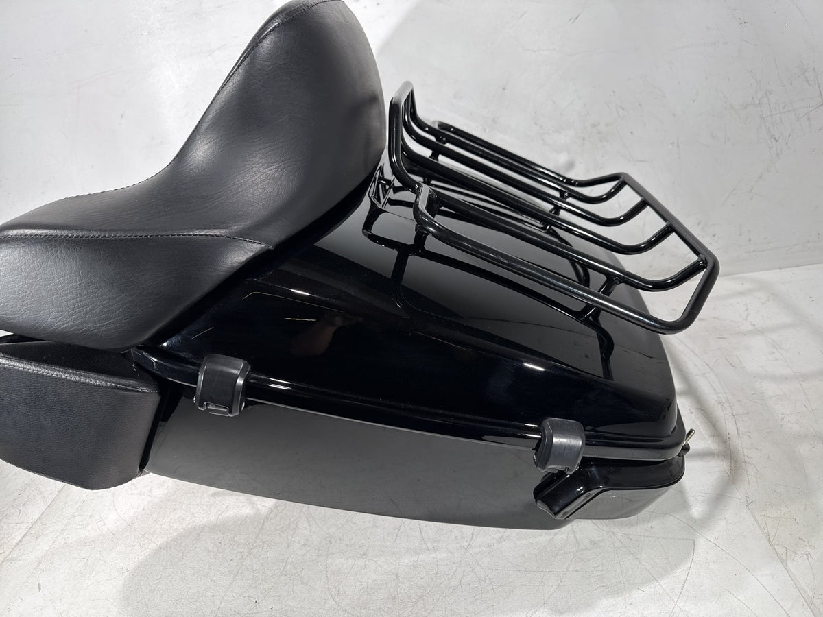 2014 Harley Touring FLHTK Electra Glide OEM Pass Backrest Tour Pak Luggage NOKey