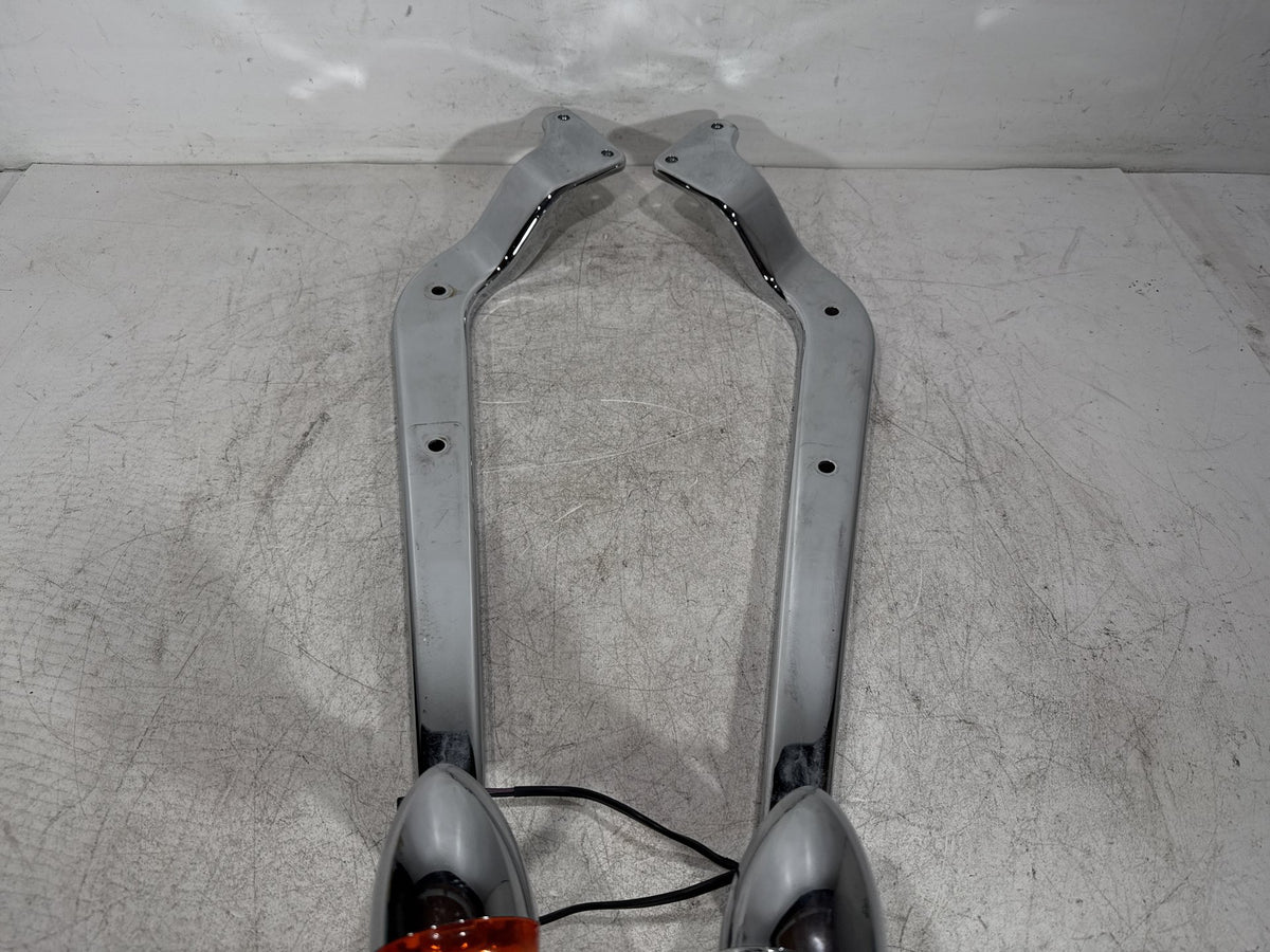 2005 Harley Softail FXST OEM Rear Left Right Fender Struts Bracket & Turn Signal