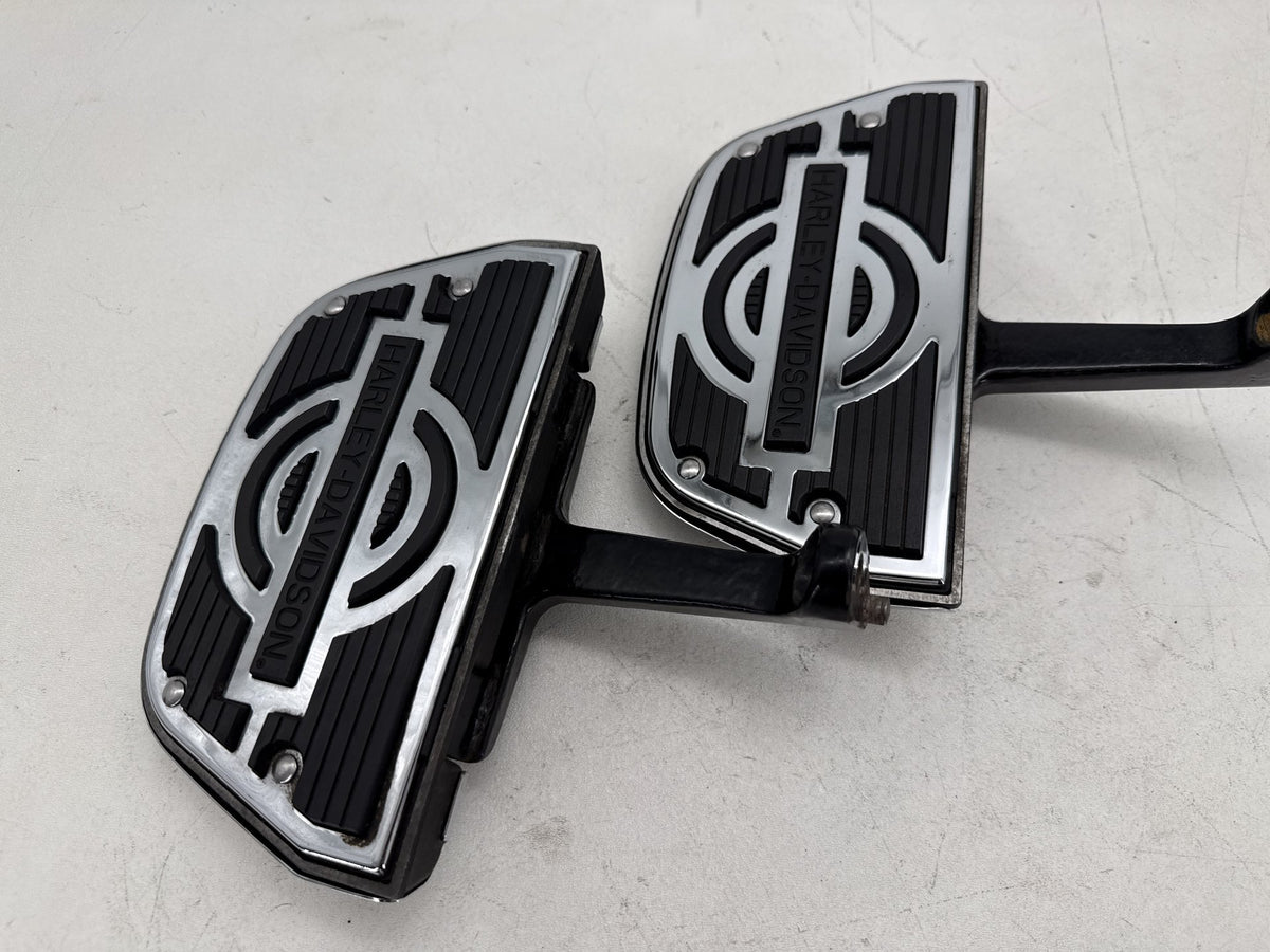 97 Harley Road King Touring FLHR OEM Left & Right Passenger Floorboard Foot Rest