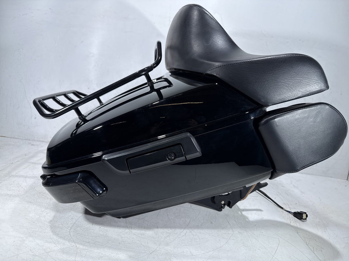 2014 Harley Touring FLHTK Electra Glide OEM Pass Backrest Tour Pak Luggage NOKey