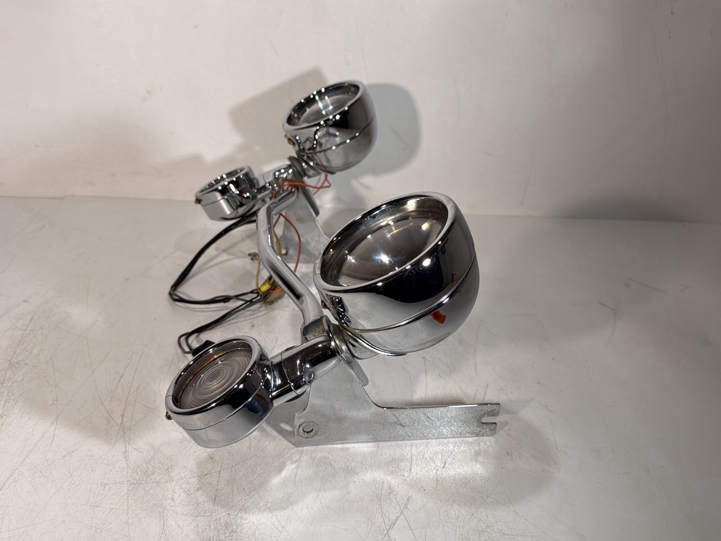 1984 - 1998 Harley-Davidson Touring Electra Glide Classic Front Turn Signal Indicators Aux Light Bar
