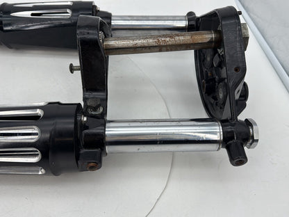 1999 - 2006 Harley-Davidson Touring Electra Glide Front Triple Tree Set & LH RH Fork Legs Sliders 	45446-87A