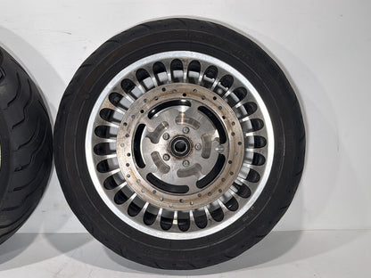 2007 - 2012 Harley-Davidson Touring Road Glide Front & Rear Wheel Rim Tire 	43493-09
