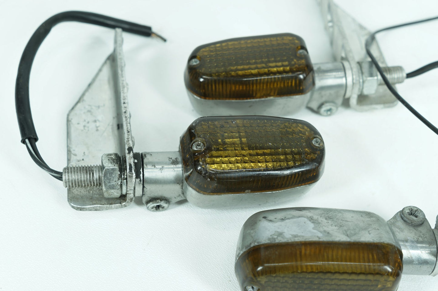 1984 - 1990 Harley-Davidson Sportster Evolution Front Left Right Turn Signal Indicators 68405-86