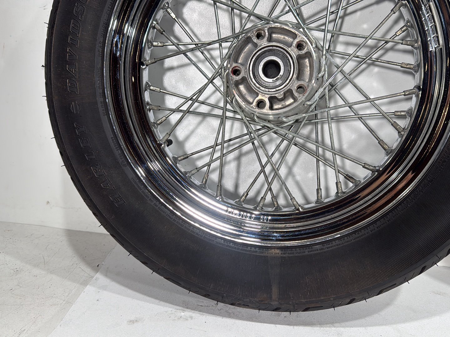 2001 Harley Sportster 883 Hugger XLH883 OEM Front Rear Wheel Rim Tire Spoked
