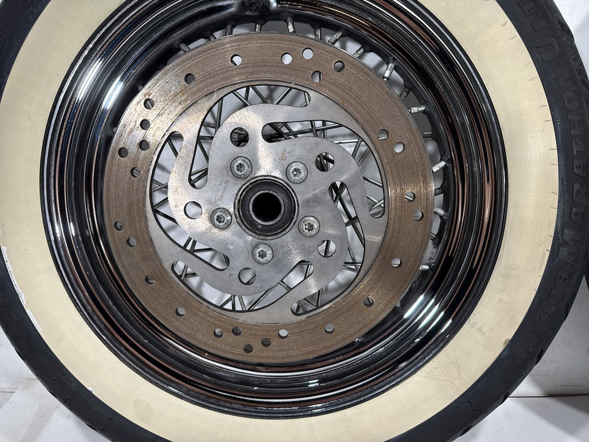 2004 Harley Road King Touring Classic OEM Front Rear Wheel Rim Tire Spoked 16"