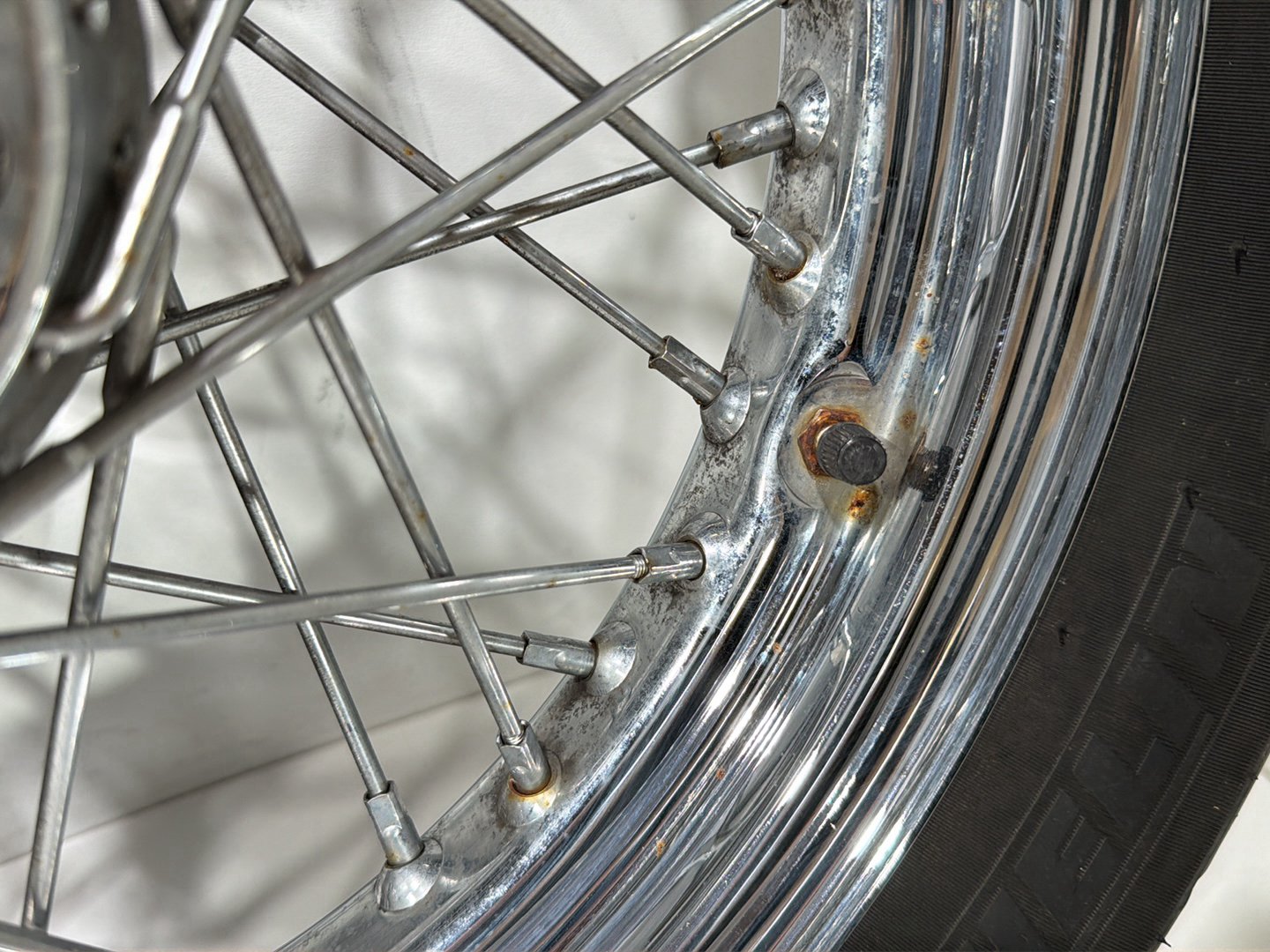 2011 Harley Heritage Softail Classic FLSTC Front Rear Wheel Rim Tire Spoked 16"