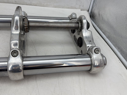 2010 Harley Dyna Fat Bob FXDF OEM Front Triple Tree Set & LH RH Fork Legs Sliders