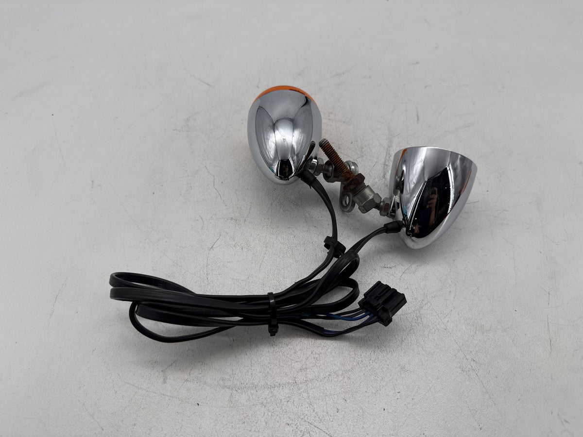 2008 Harley Softail Custom FXSTC OEM Front Left Right Turn Signal Indicators