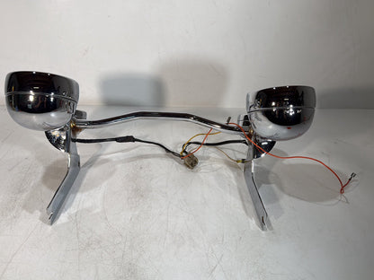1984 - 1998 Harley-Davidson Touring Electra Glide Classic Front Turn Signal Indicators Aux Light Bar
