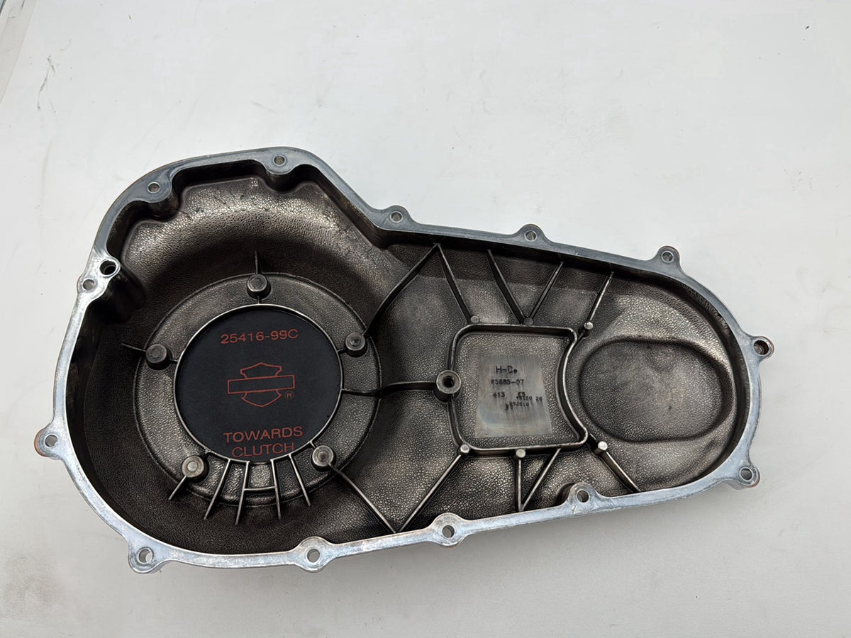 11 Harley Road King Touring Classic Outer Primary Clutch Cover Number One Skull