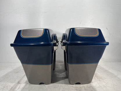 1998 Harley Touring FLHTCUI Electra Glide Ultra OEM Left Right Saddlebags Luggage NOKey