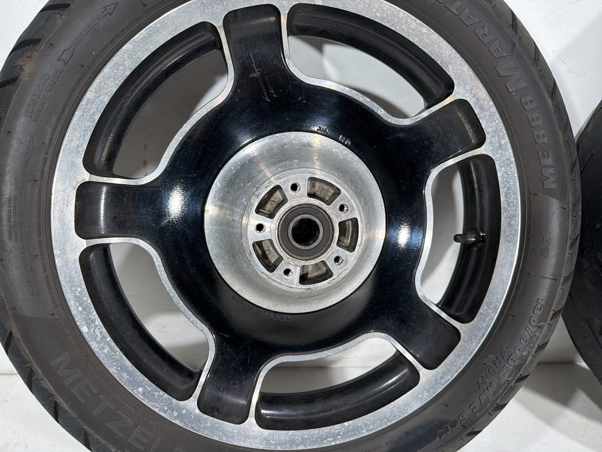 2009 Harley Street Glide Touring FLHX OEM Front & Rear Wheel Rim Tire 17" 16"
