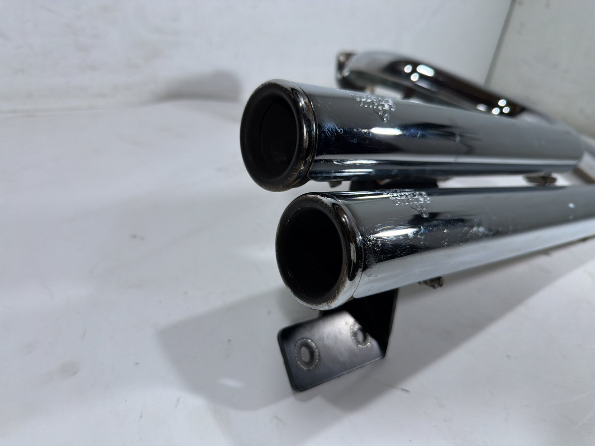 2001 Harley Softail Deuce FXSTD OEM Exhaust Header Pipes Vance & Hines