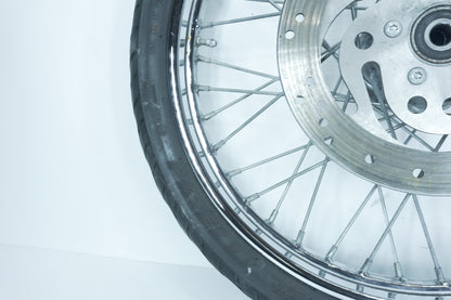 01 Harley Softail FXSTB Night Train OEM Front Wheel Rim Tire Spoked MH90-21 21"