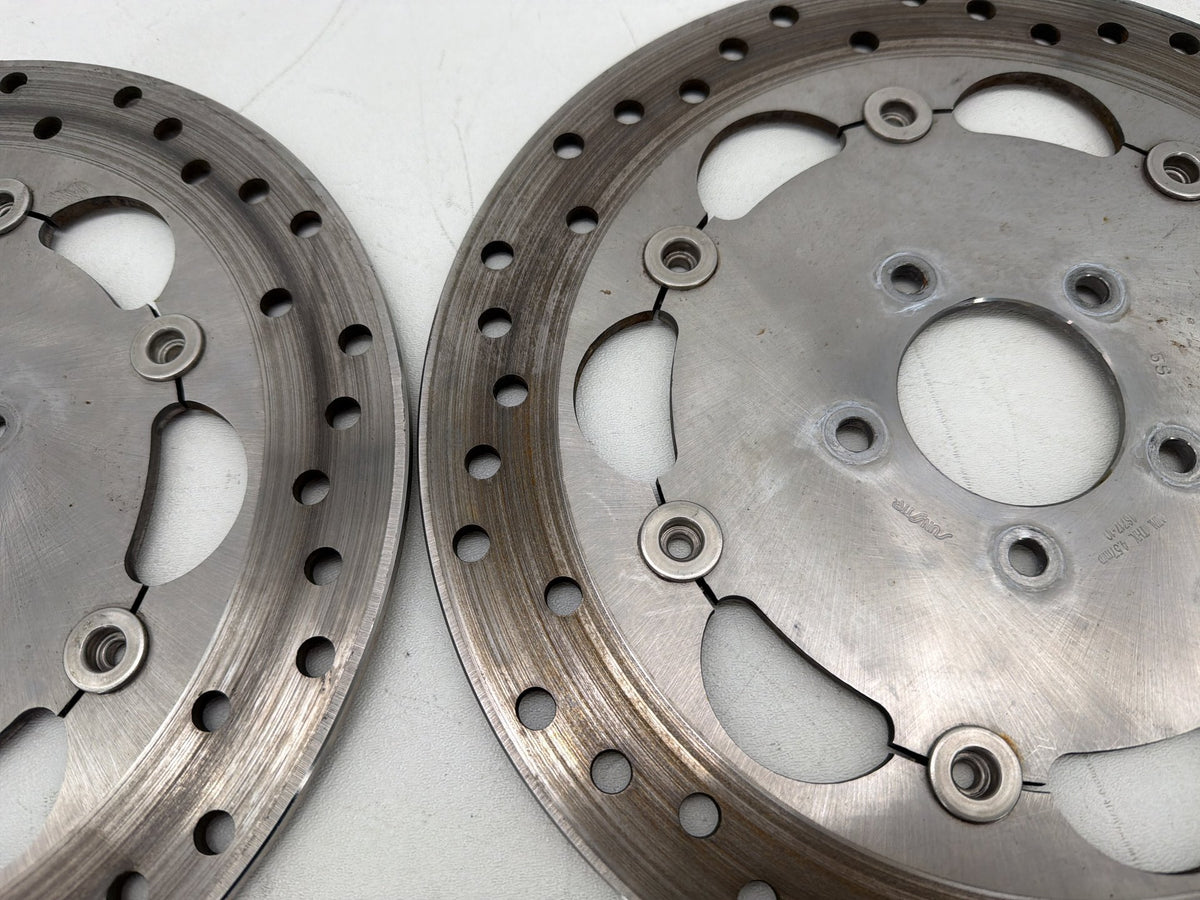 2016 Harley Dyna Fat Bob FXDF 103 OEM Front Brake Rotors Disc Pair