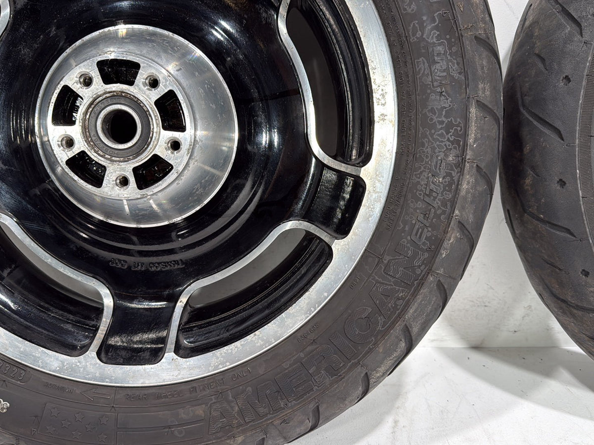 13 Harley Street Glide Touring OEM Front & Rear Wheel Rim Tire AIRSTRIKE 16" 18"
