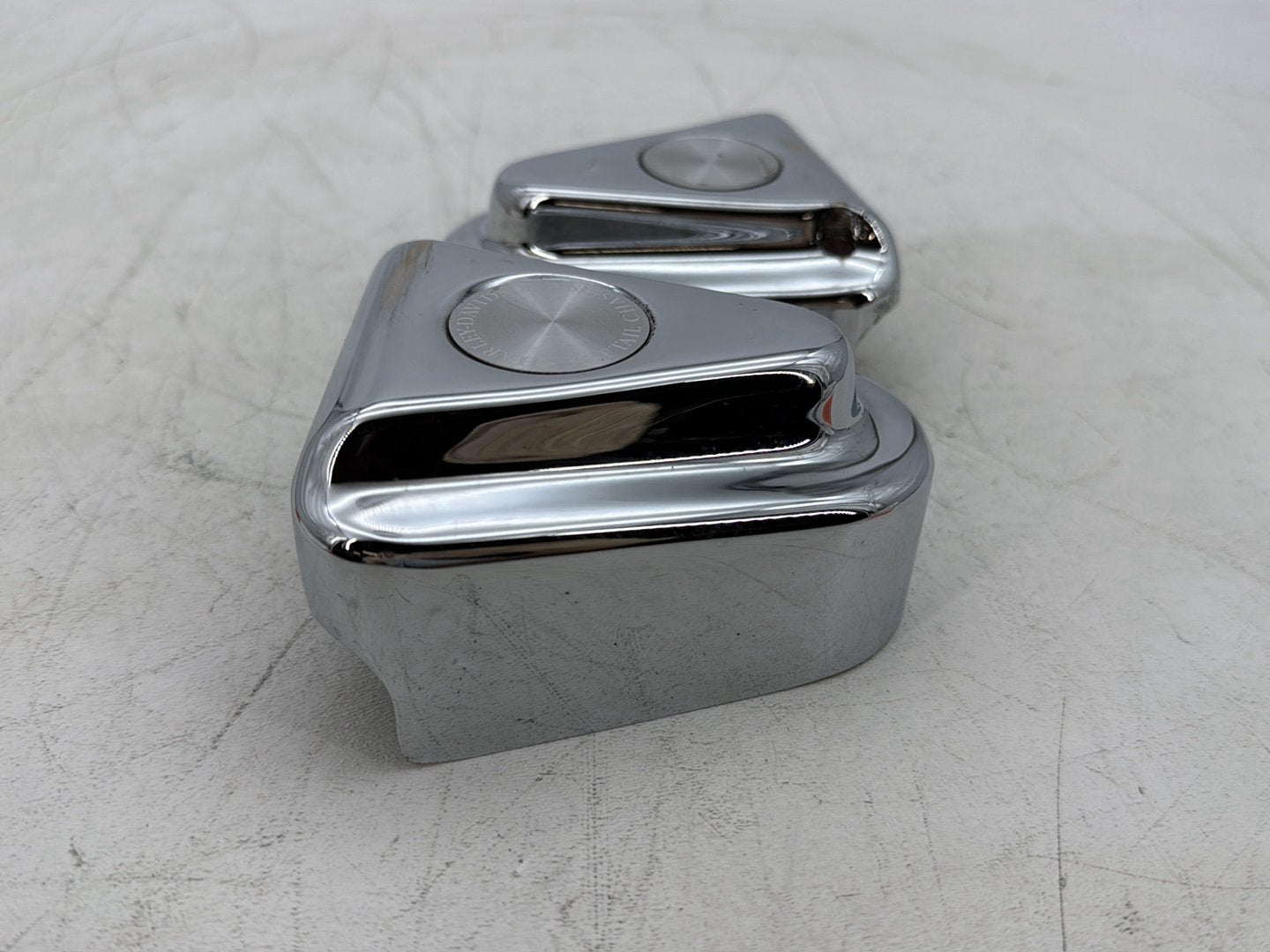1997 Harley Softail FLSTC Heritage Classic Rear Wheel Axle Nut Covers Caps