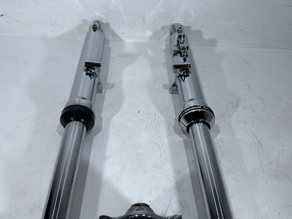 2000 Harley Dyna FXDWG Wide Glide OEM Front Triple Tree Set & LH RH Fork Legs Sliders