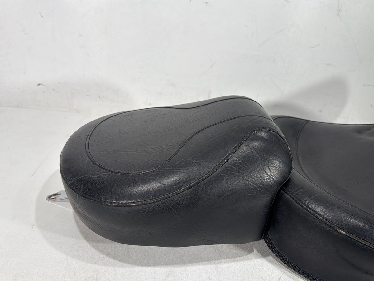 2000 Harley Dyna Wide Glide Passenger Rider Driver Seat Saddle Mustang * TORN *