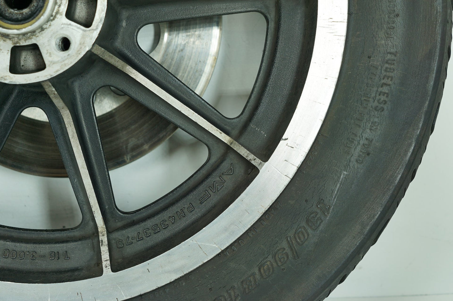 1984 - 1990 Harley-Davidson Sportster  Front & Rear Wheel Rim Tire 43537-79