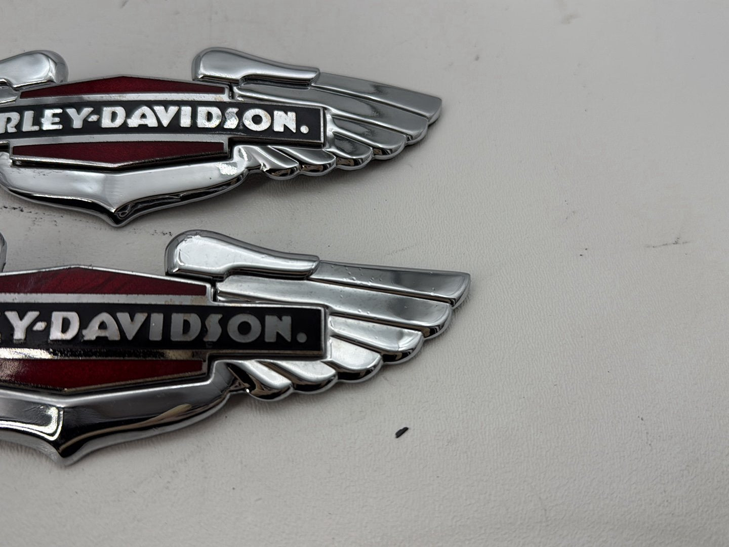 2008 Harley Softail Deluxe FLSTN OEM Fuel Tank Badges Trim Logo Sticker