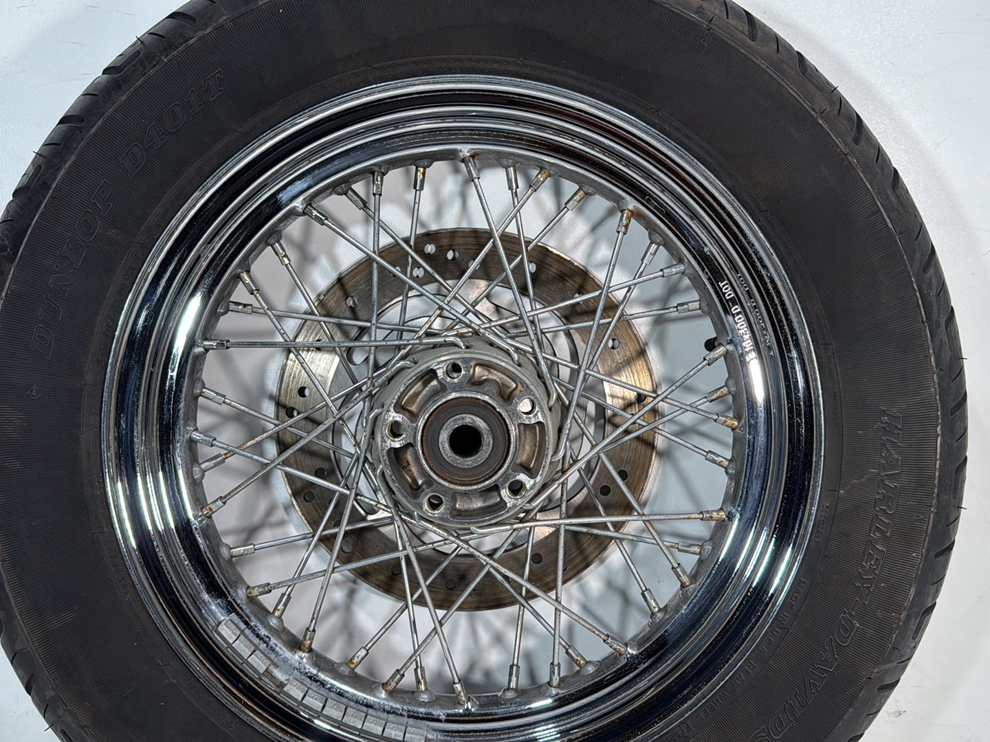 2005 Harley Dyna FXDWG Wide Glide OEM Rear Wheel Rim Tire Spoked
