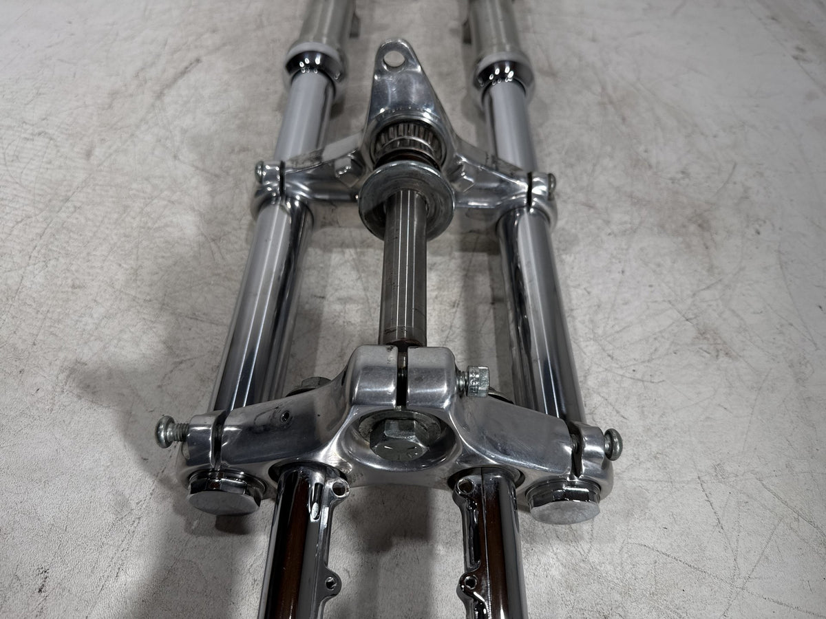 00 Harley Sportster 1200 XL1200C Front Triple Tree Set & LH RH Fork Legs Sliders