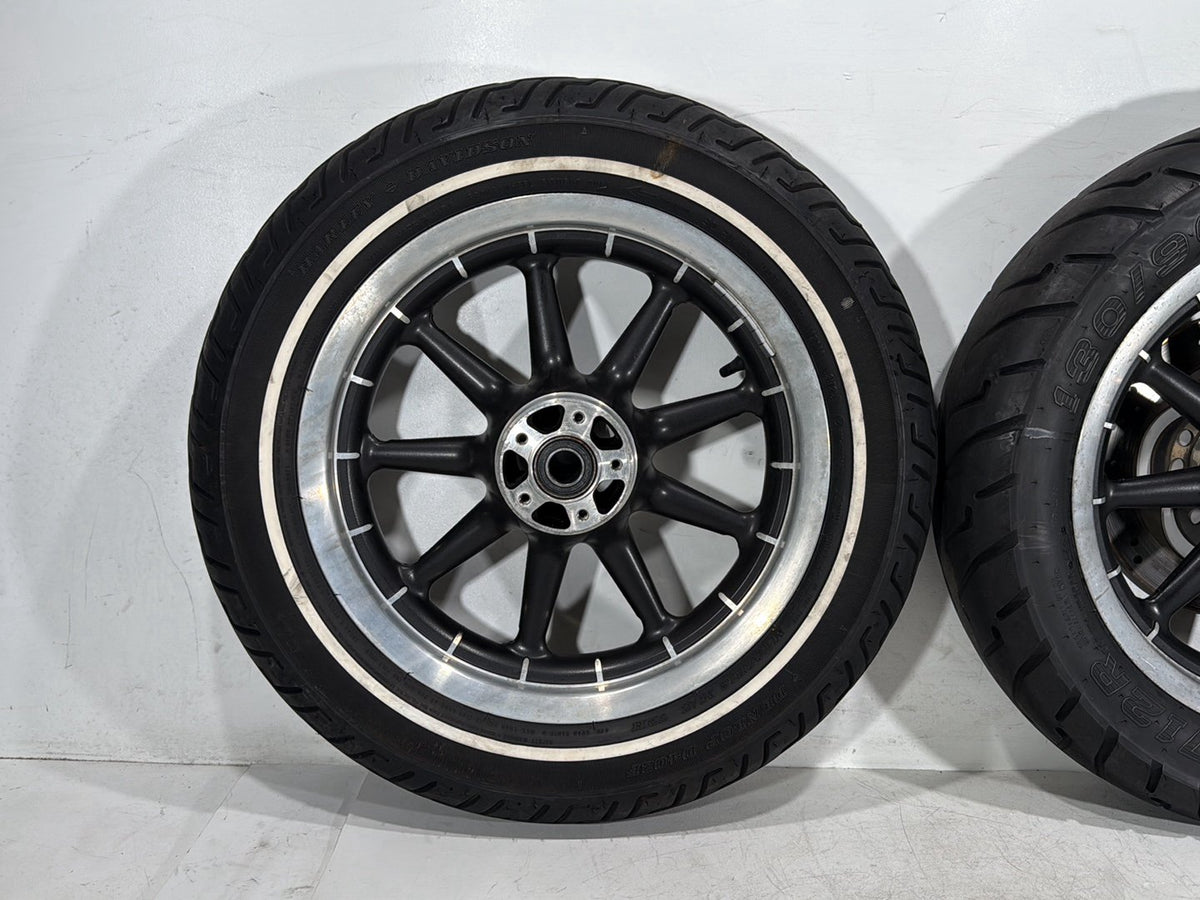 2007 Harley Electra Glide Touring Ultra OEM Front & Rear Wheel Rim Tire 16"